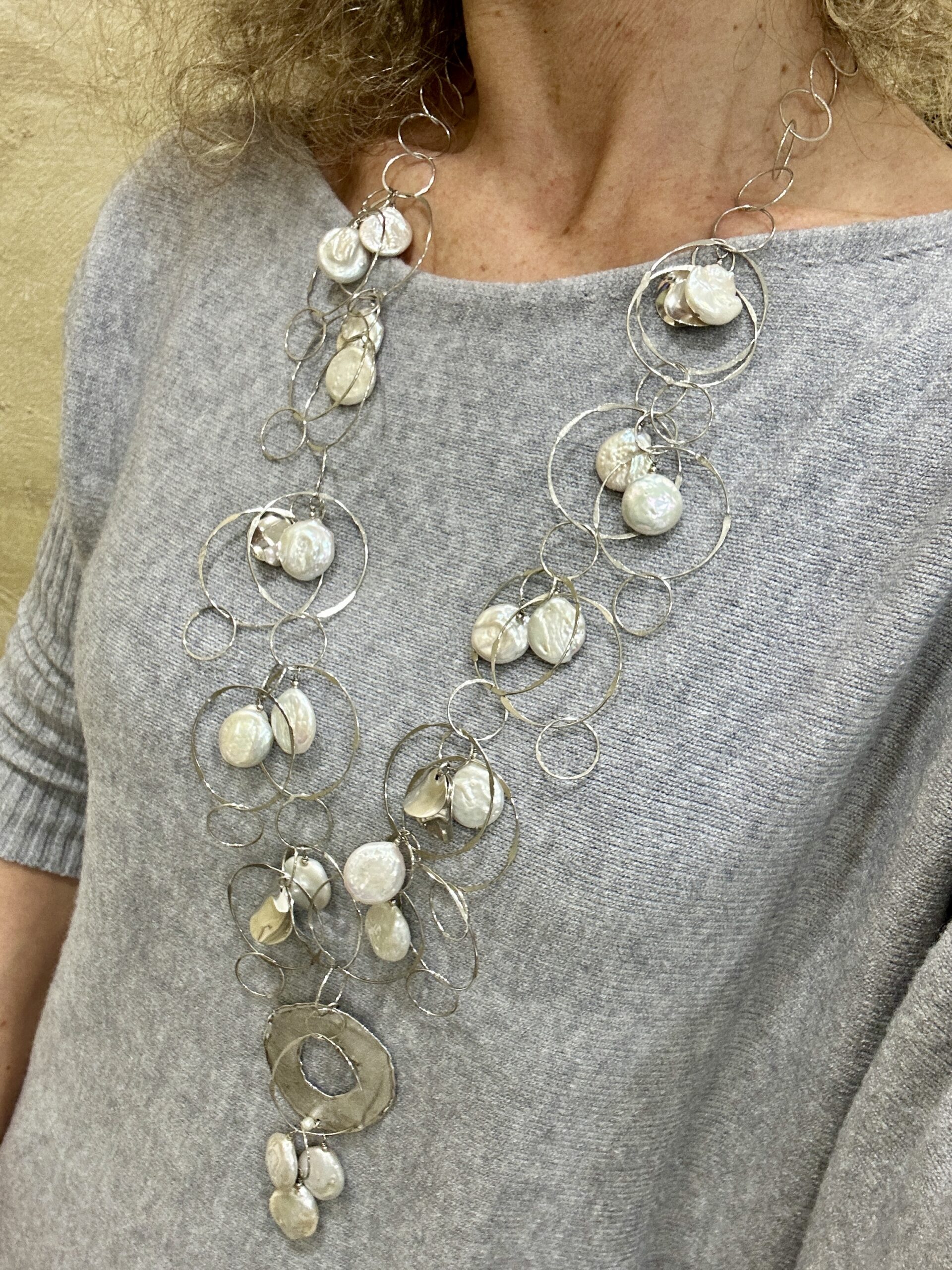 collana perle bianche