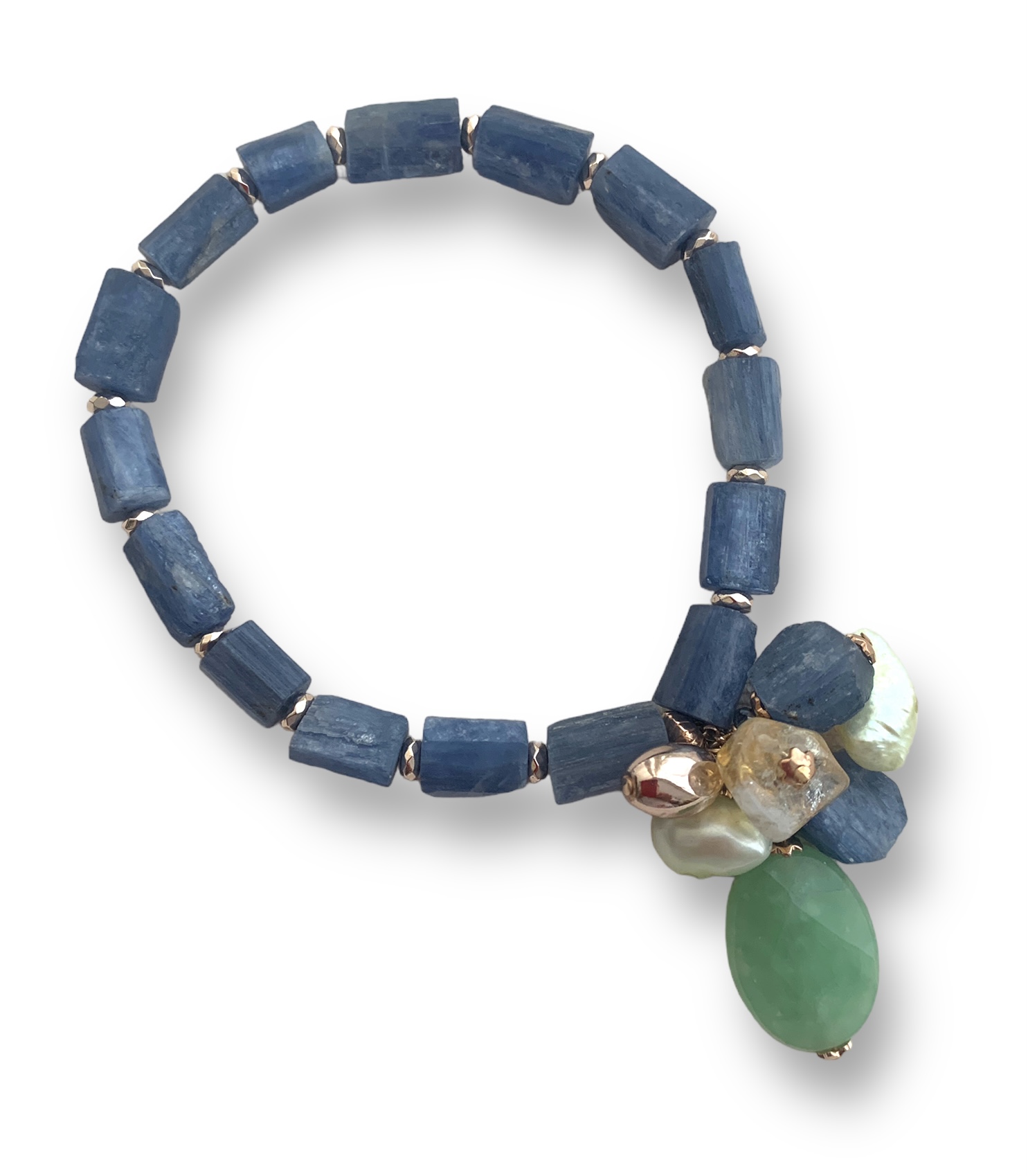 Bracciale di cianite con ciondolo