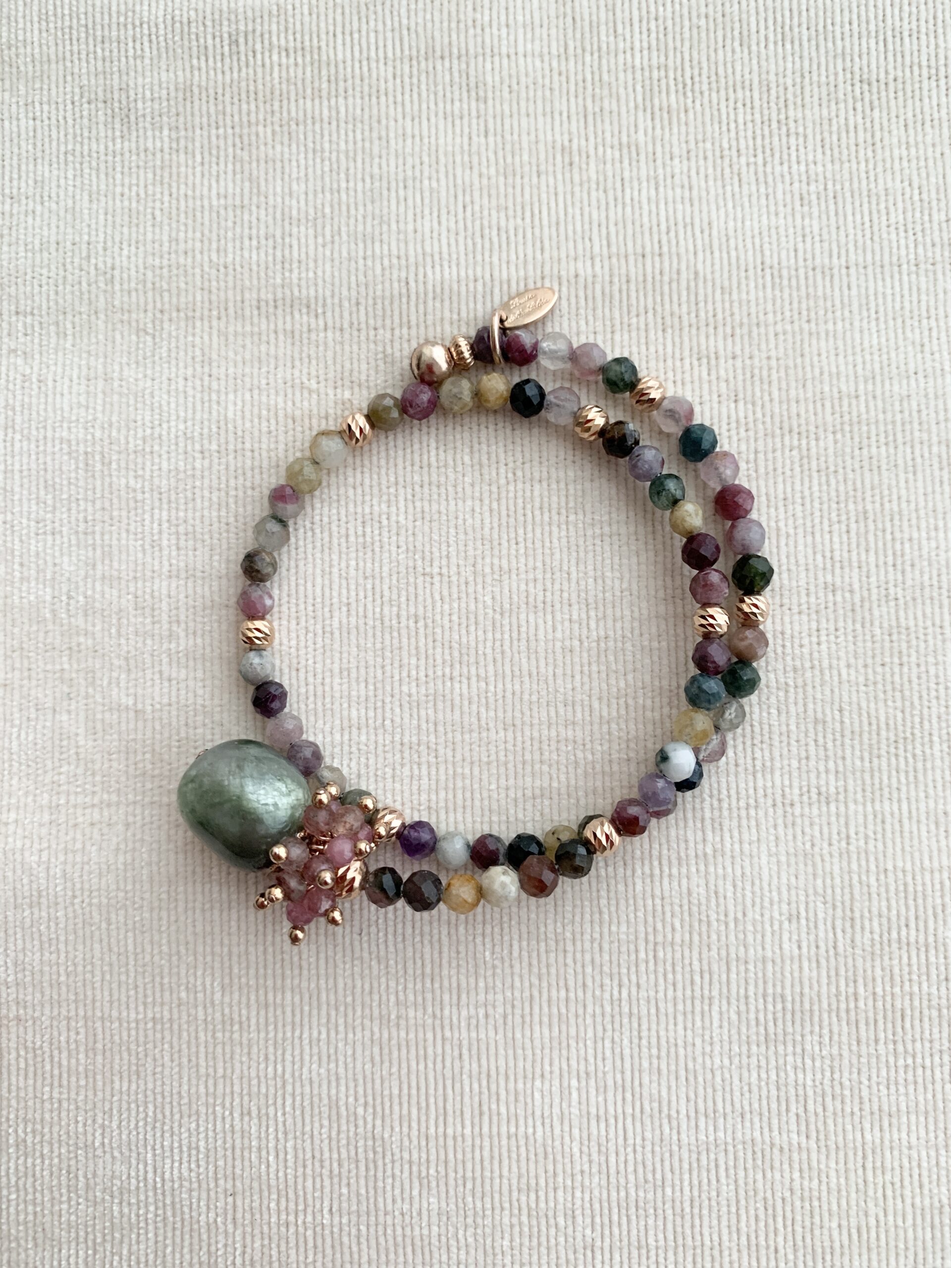 Bracciale a spirale in tormaline