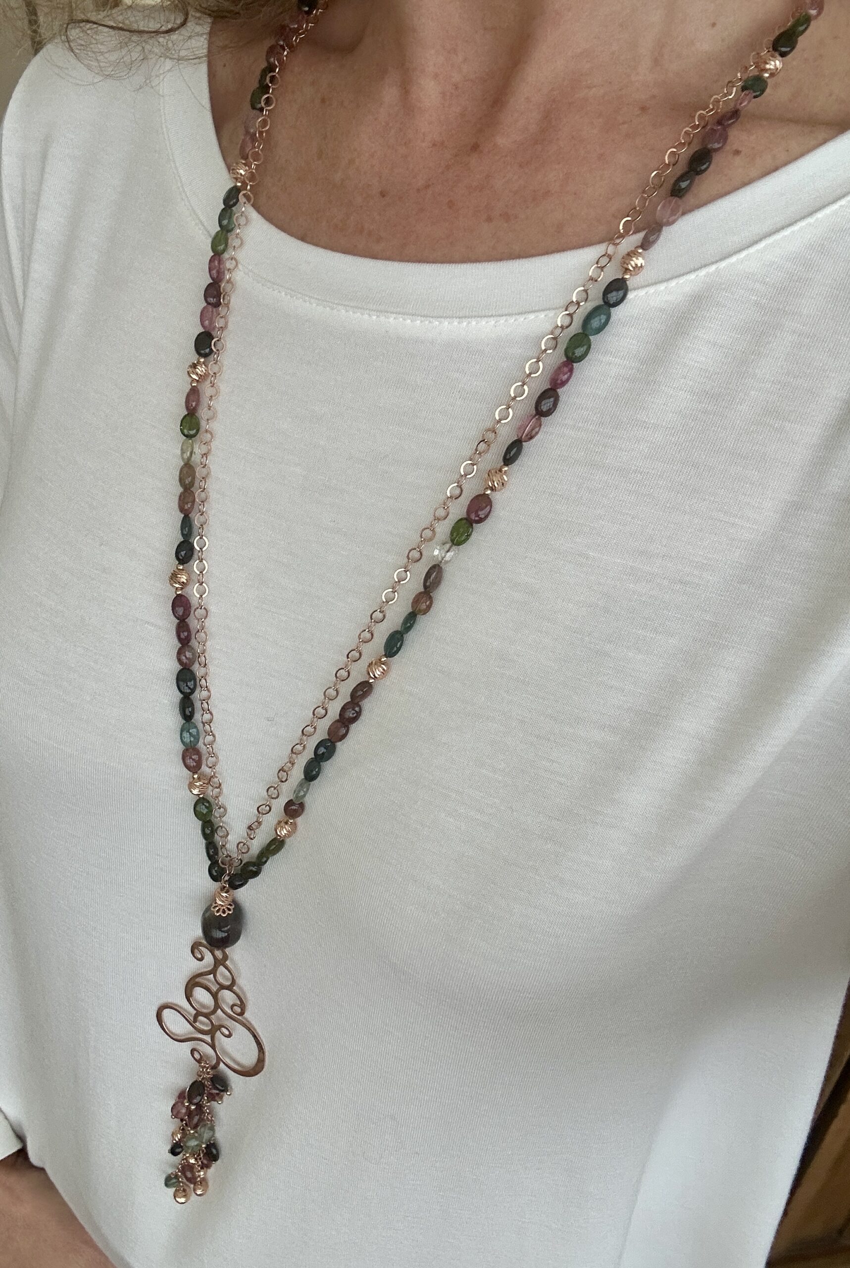 Collana in tormaline